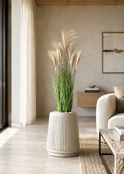 Artificial Luxe Reed Grass Plant - 4.2 Feet