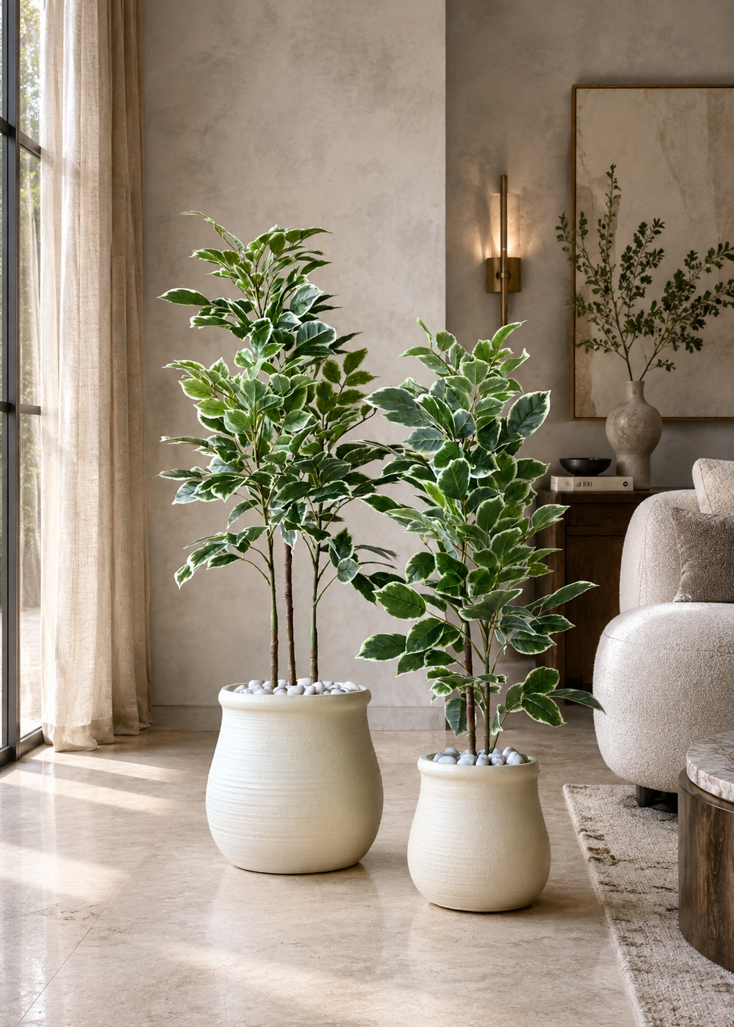 Artificial Benjamin Ficus Plant - 4 Feet