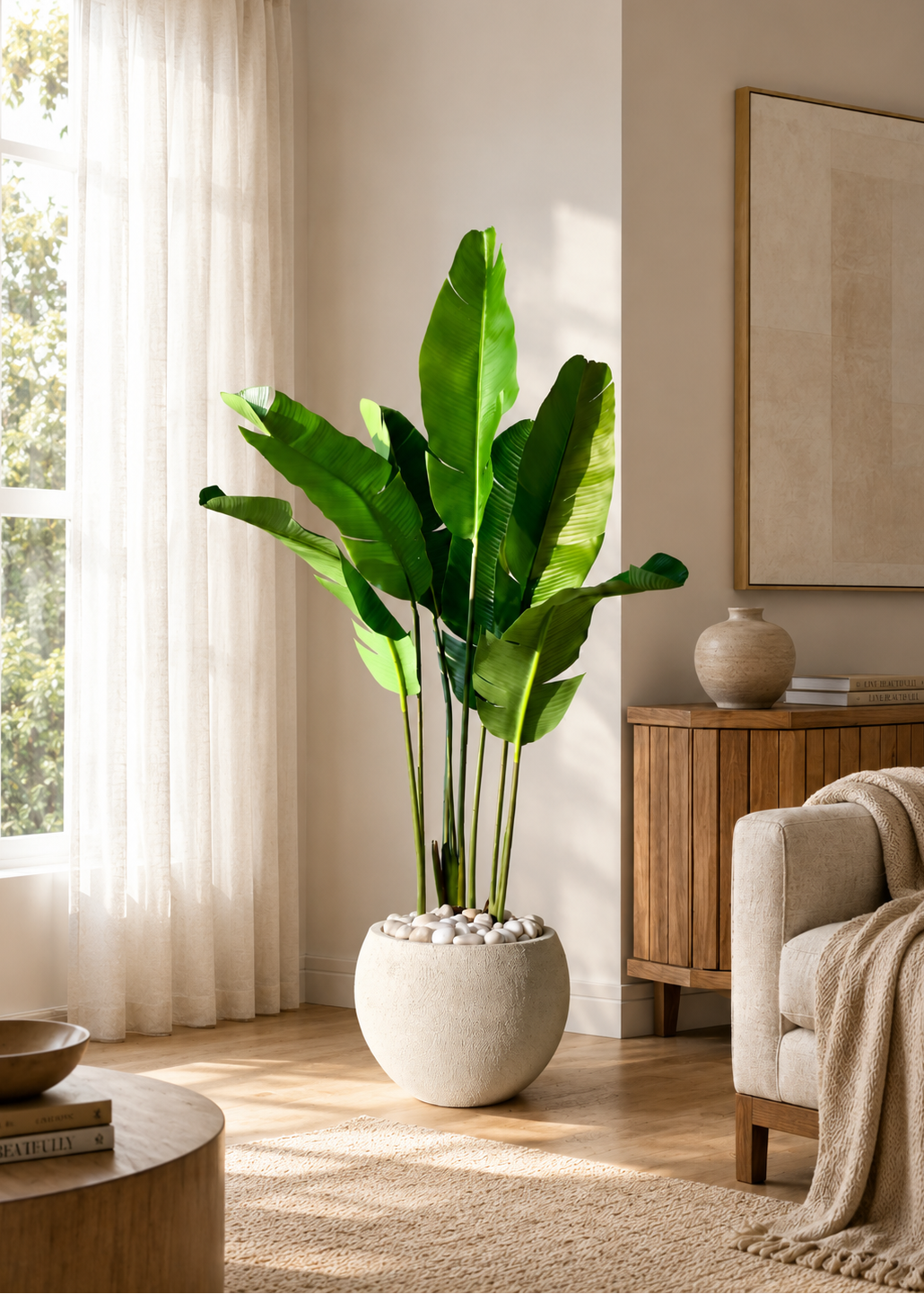 Artificial Coastal Palm Plant - 4 Feet