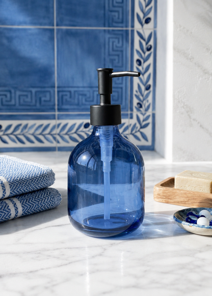 Indigo Glass Dispenser