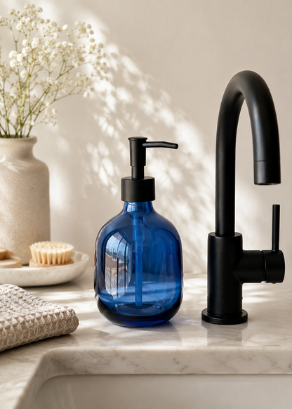 Indigo Glass Dispenser