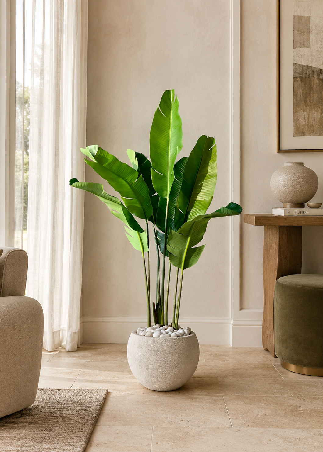 Artificial Coastal Palm Plant - 4 Feet