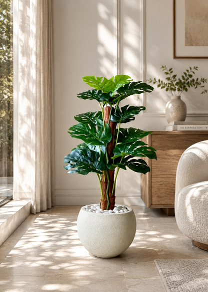 Artificial Monstera Muse Plant - 3 Feet