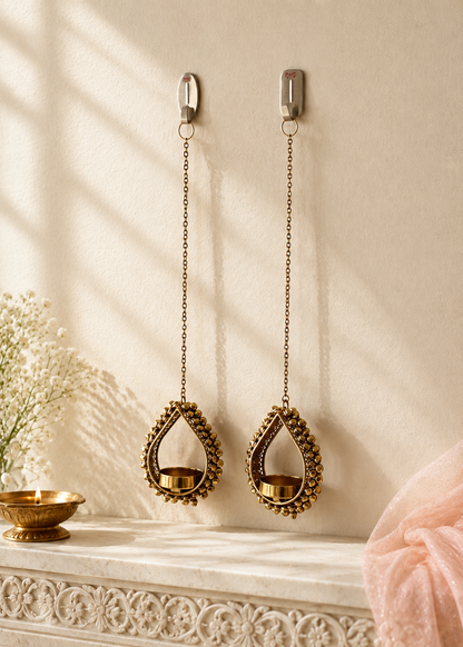 Saanvi Hanging T-Light - Set of 2