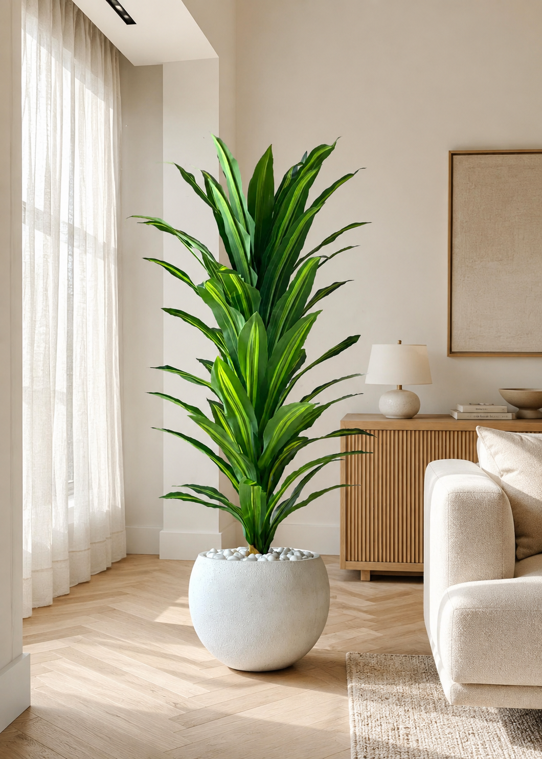 Artificial Tropical Dracaena Floor Plant  - 5 Feet