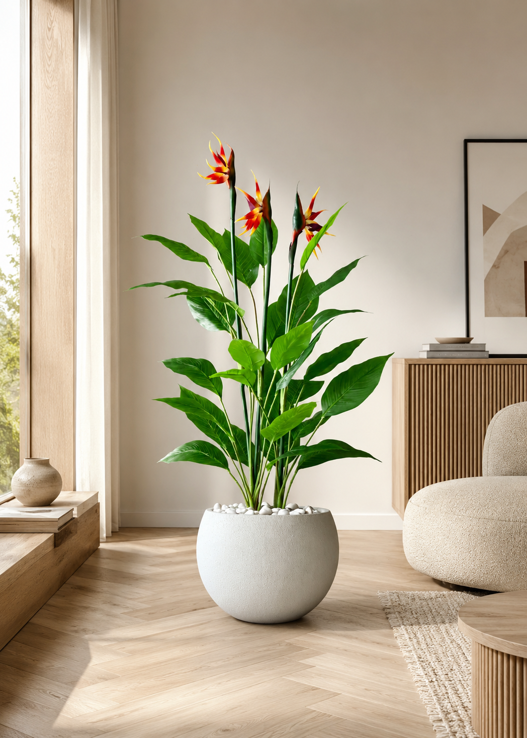 Artificial Tropical Bird of Paradise Plant - 4.5 Feet