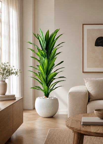 Artificial Tropical Dracaena Floor Plant  - 5 Feet