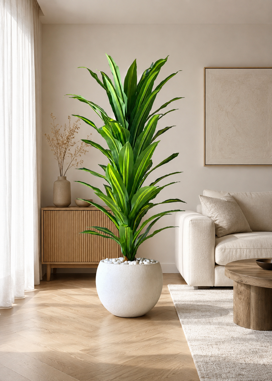 Artificial Tropical Dracaena Floor Plant  - 5 Feet