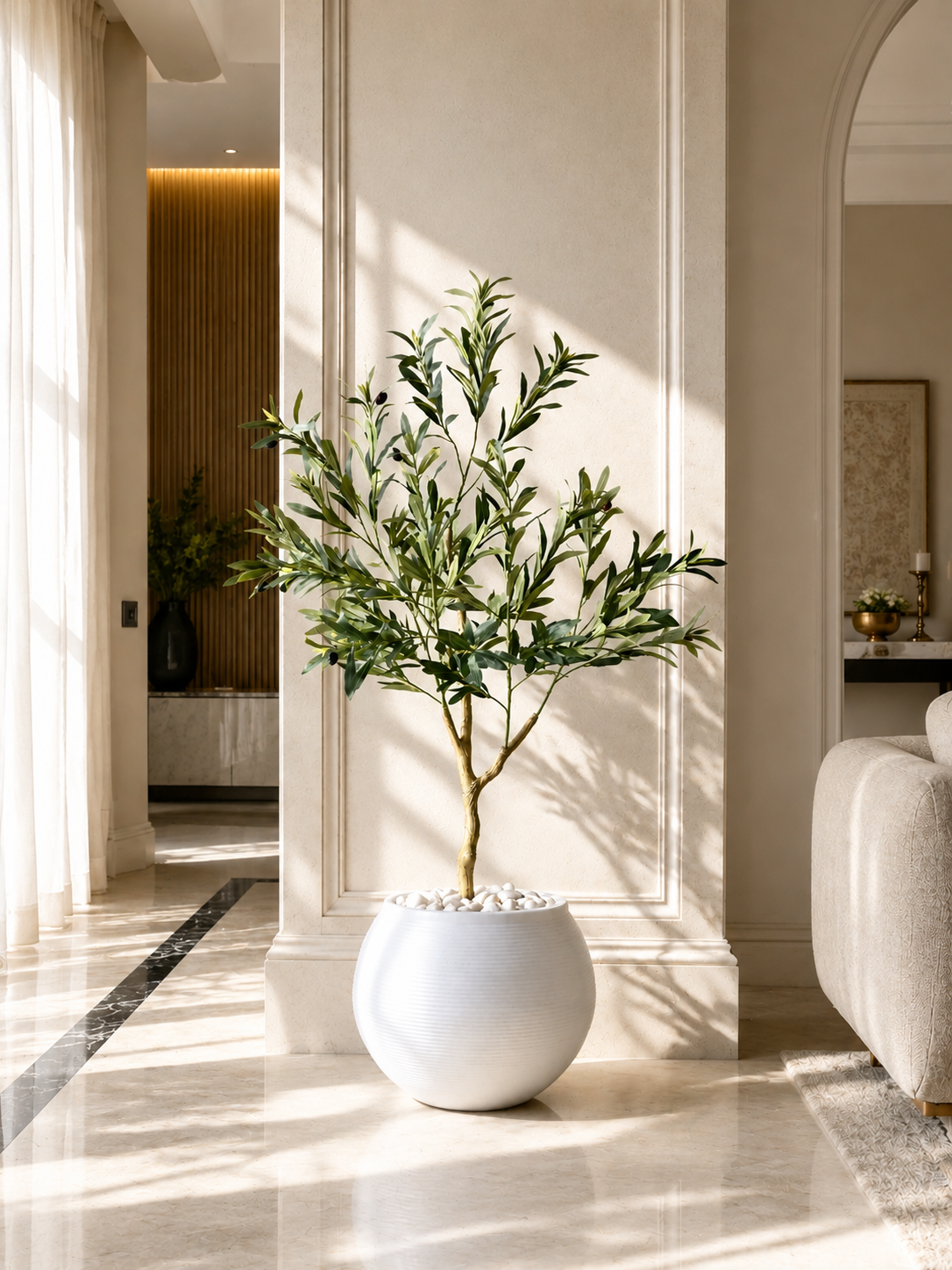 Artificial Tuscan Olive Plant - 4 Feet