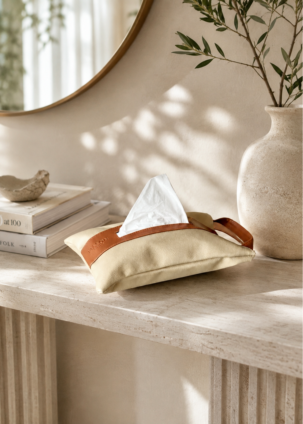 Naples Taupe Tissue Cover