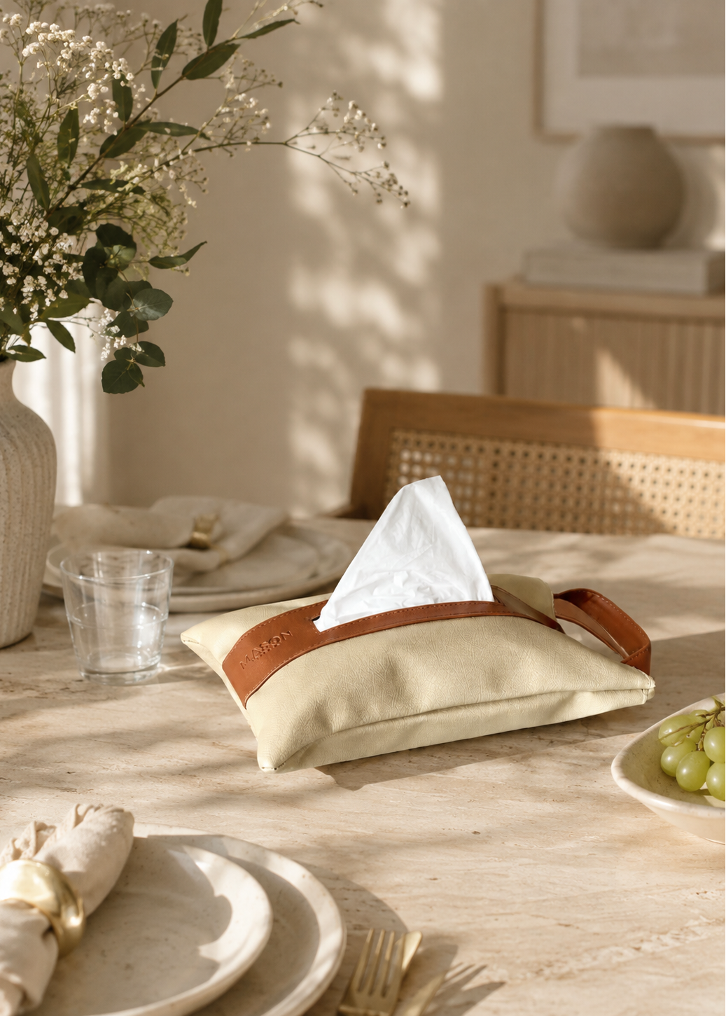 Naples Taupe Tissue Cover