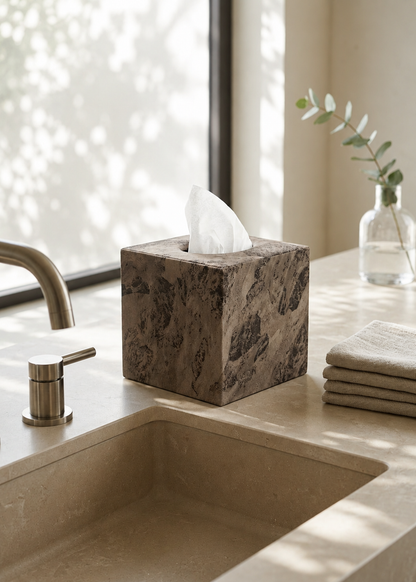 Indo Mocha Square Tissue Box