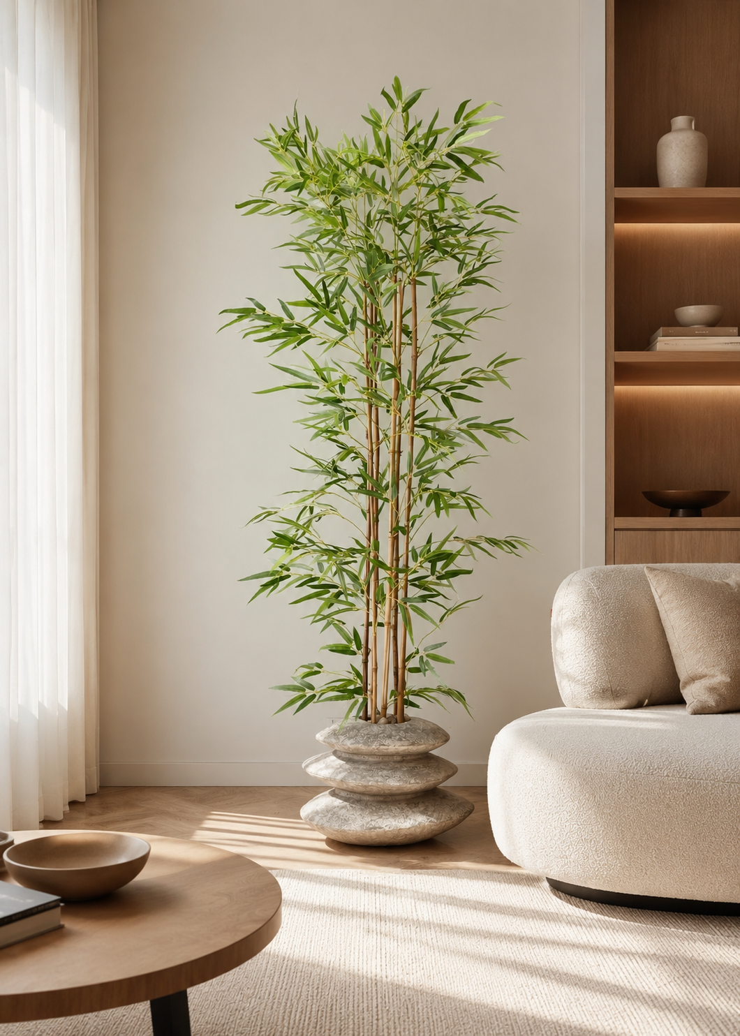 Veranda Pebble Planter - Rustic Ivory