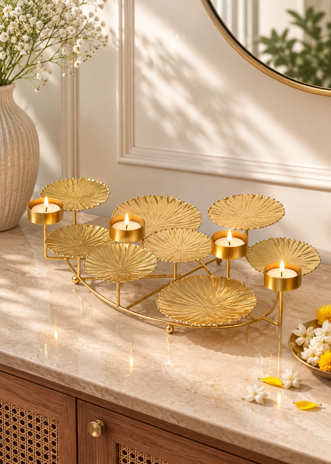 Lotus Leaf Votive Tray