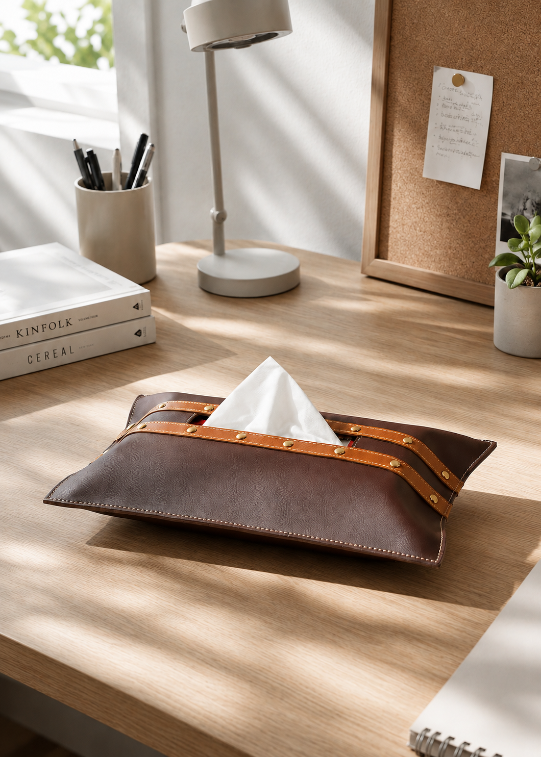 Brown &amp; Tan Tissue Cover