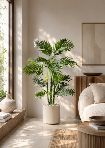 Artificial Bamboo Palm Plant - 4.5 Feet