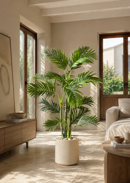 Artificial Bamboo Palm Plant - 4.5 Feet