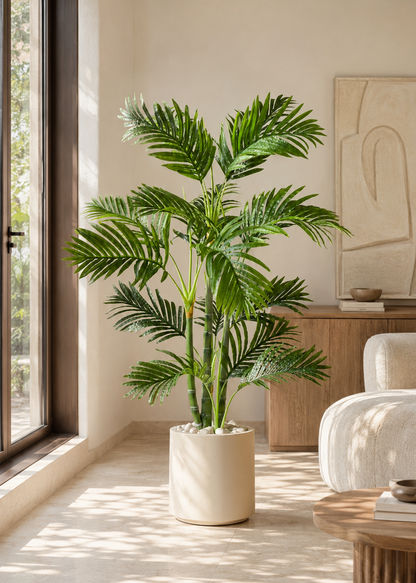 Artificial Bamboo Palm Plant - 4.5 Feet
