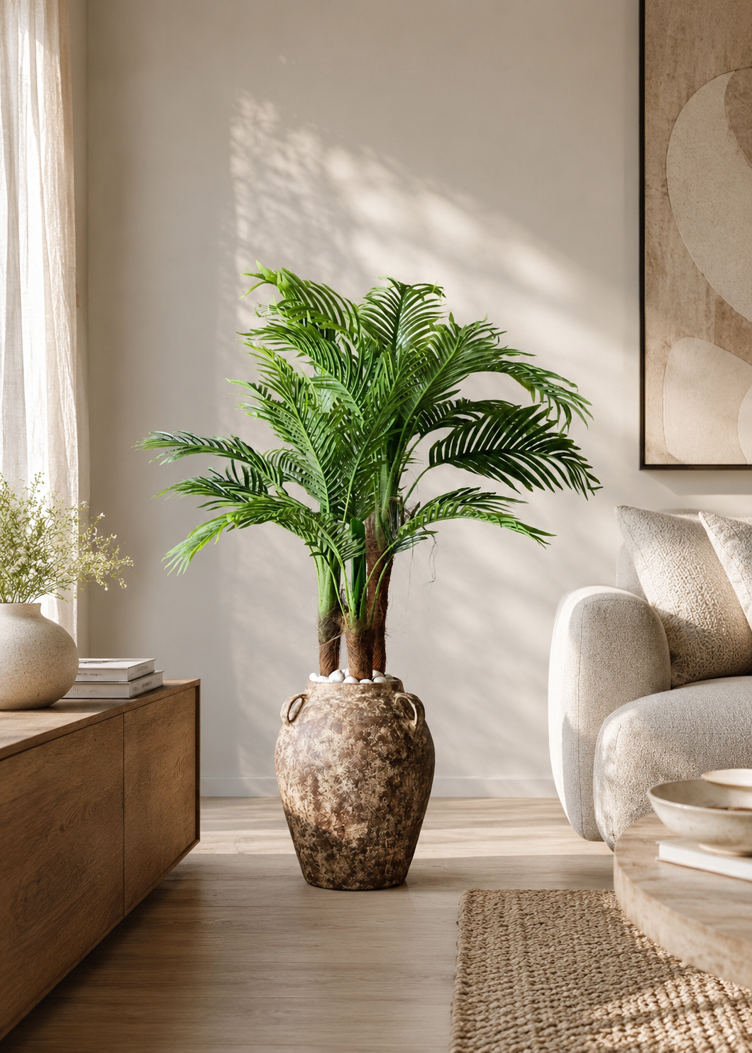 Fossil Lug Planters - Aged Brown