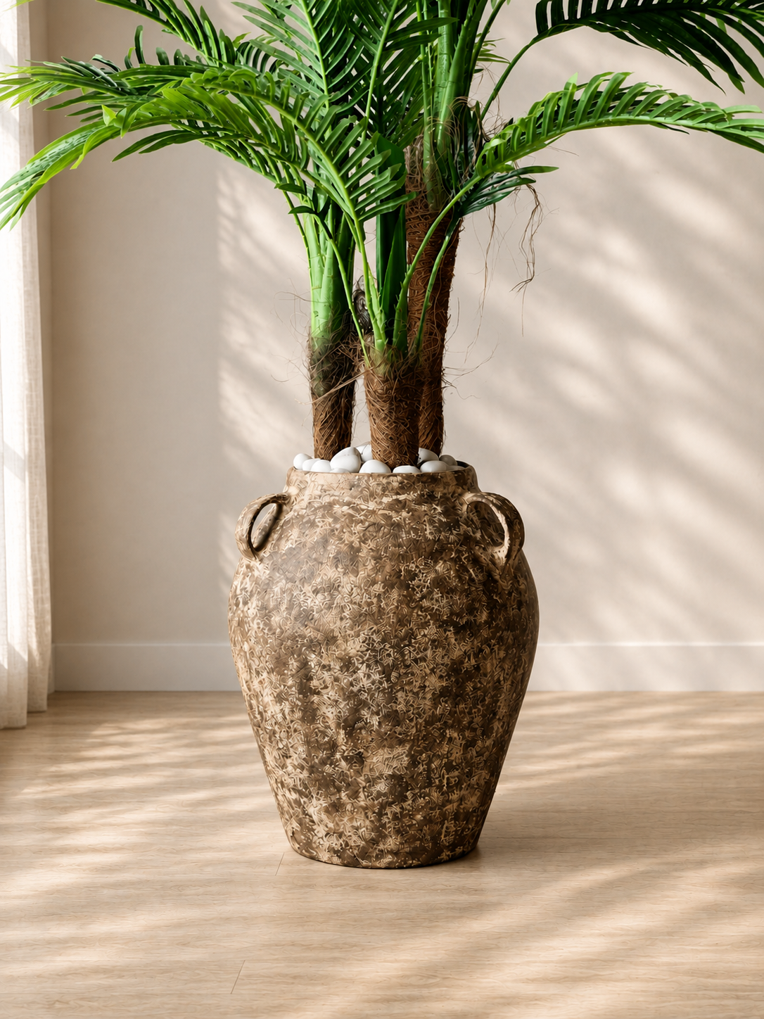 Fossil Lug Planters - Aged Brown