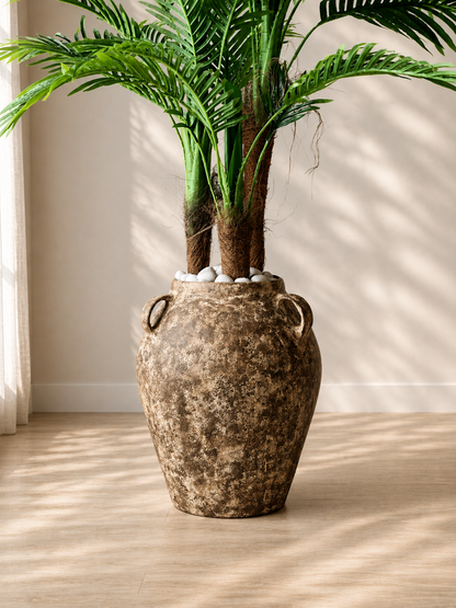 Fossil Lug Planters - Aged Brown