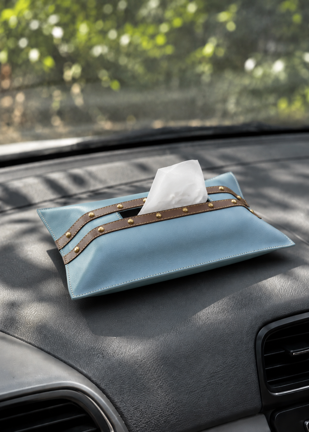 Blue &amp; Brown Tissue Cover