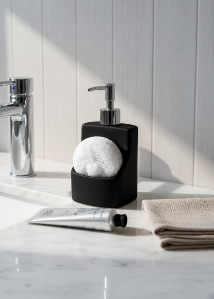 Dual Noir Bathroom Dispenser