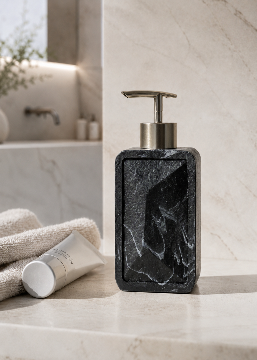Casa Bathroom Dispenser - Black