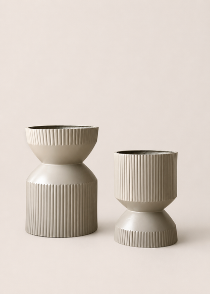 Willow Reversible Planters - Beige