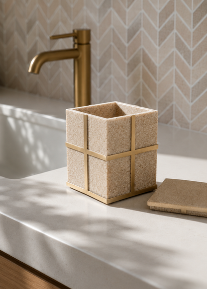 Axia Cotton Jar - Beige