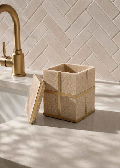 Axia Cotton Jar - Beige