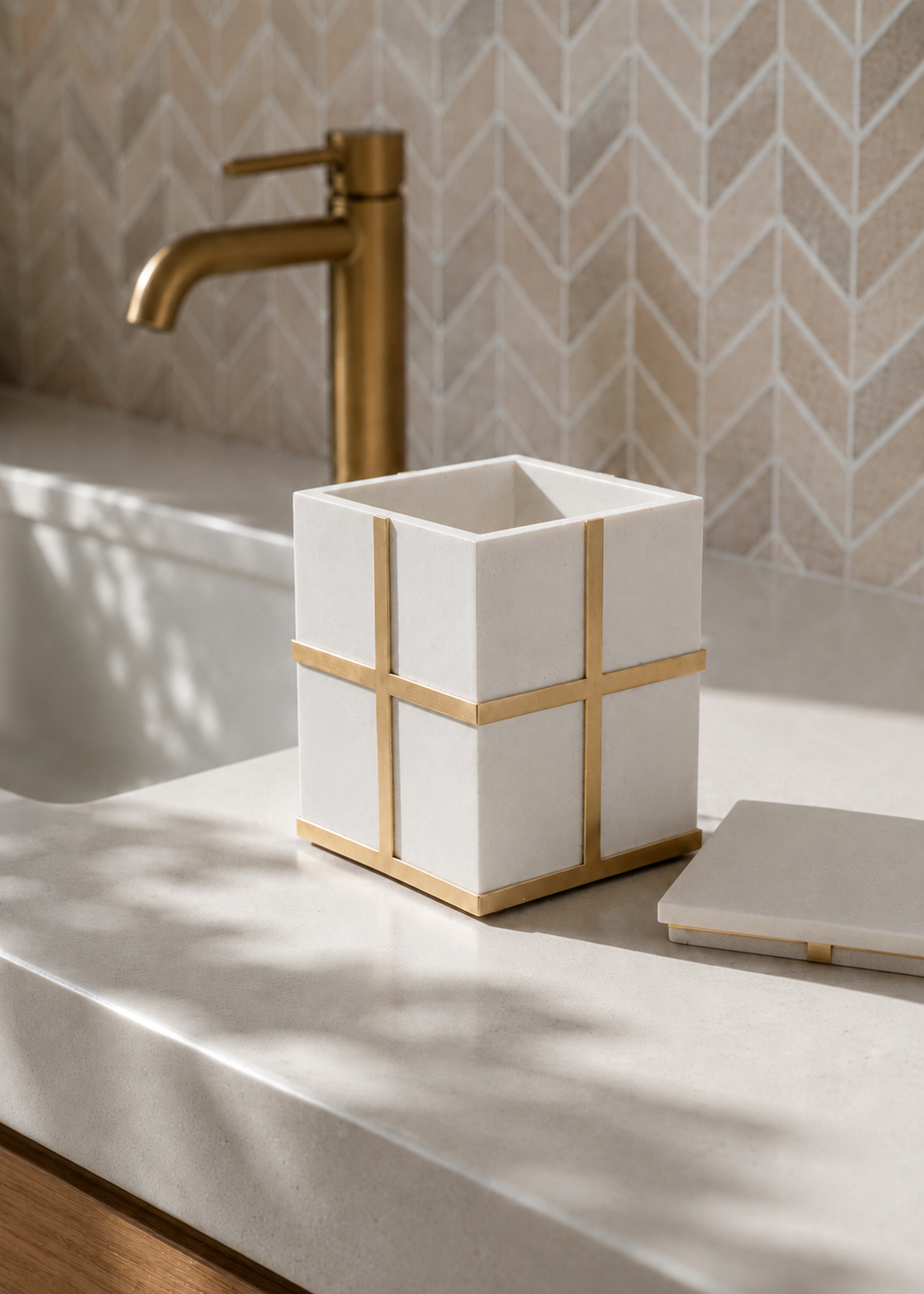 Axia Cotton Jar - Ivory