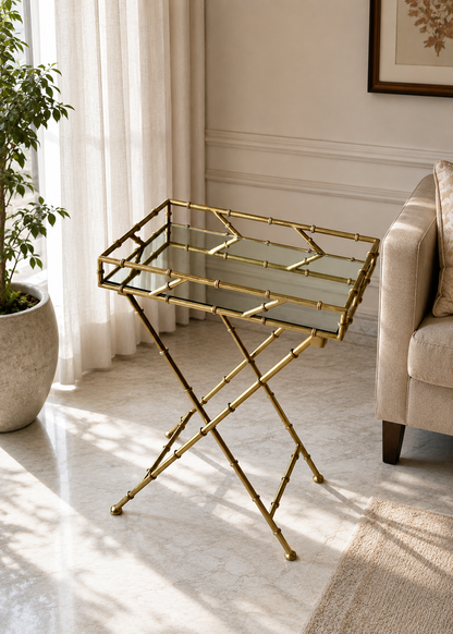 Medina Gold Bamboo Butler Tray