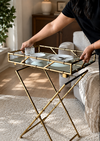 Medina Gold Bamboo Butler Tray