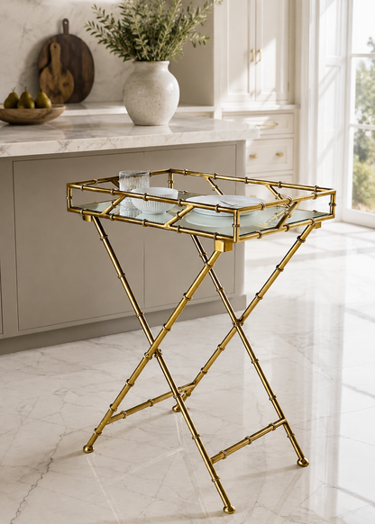 Medina Gold Bamboo Butler Tray
