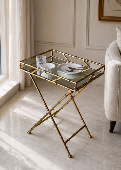 Medina Gold Bamboo Butler Tray