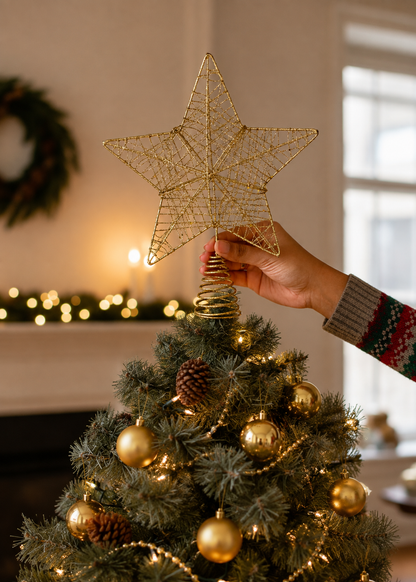 Shimmer Christmas Star Tree Topper