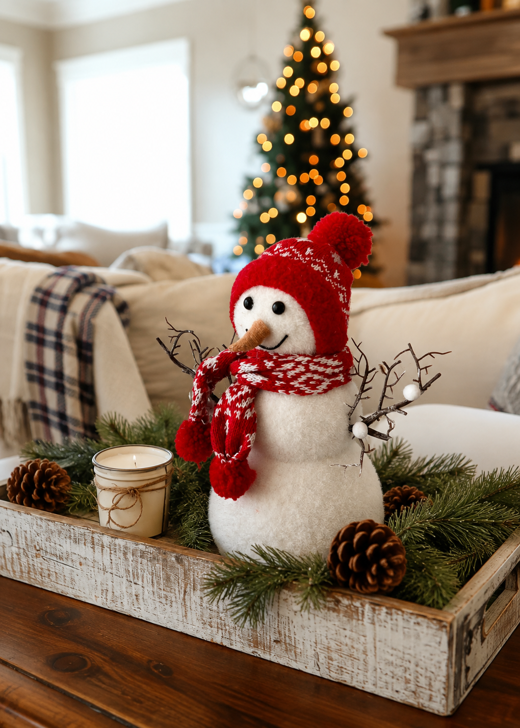 Jolly Winter Snowman - Large