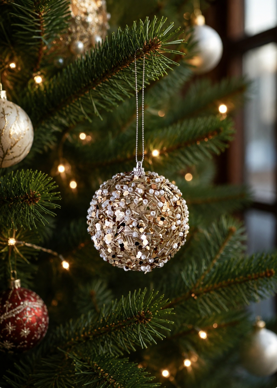 Aurora Sparkle Hanging Ornament - (Set of 3)