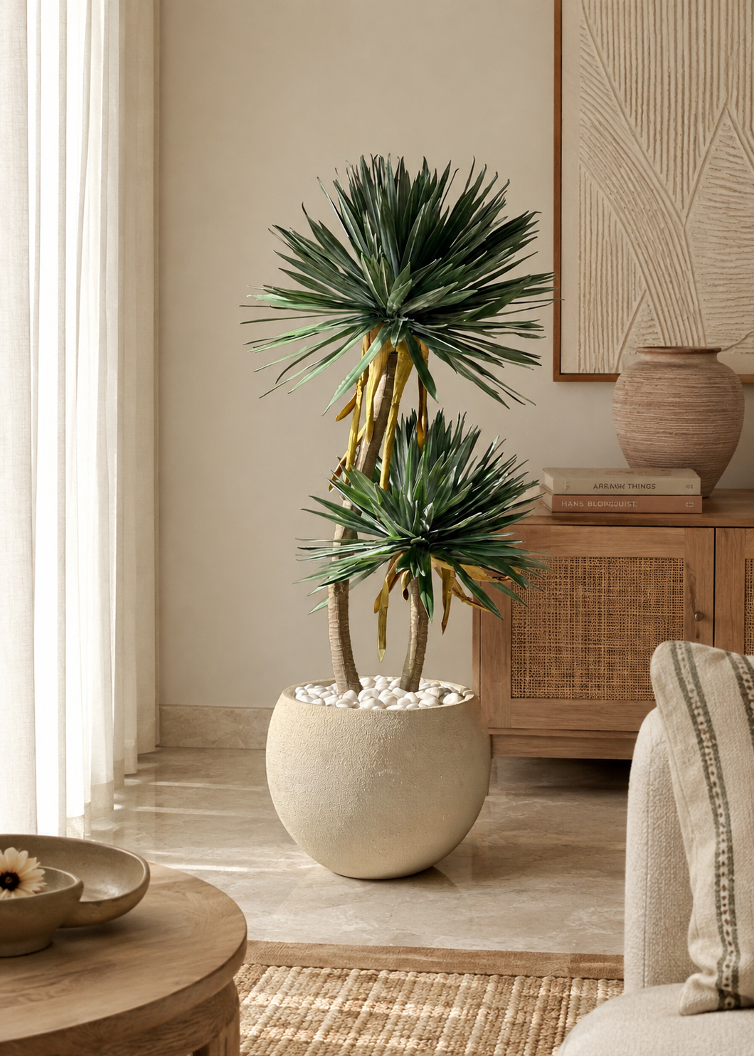Artificial Sisal Duo Plant - 4 Feet