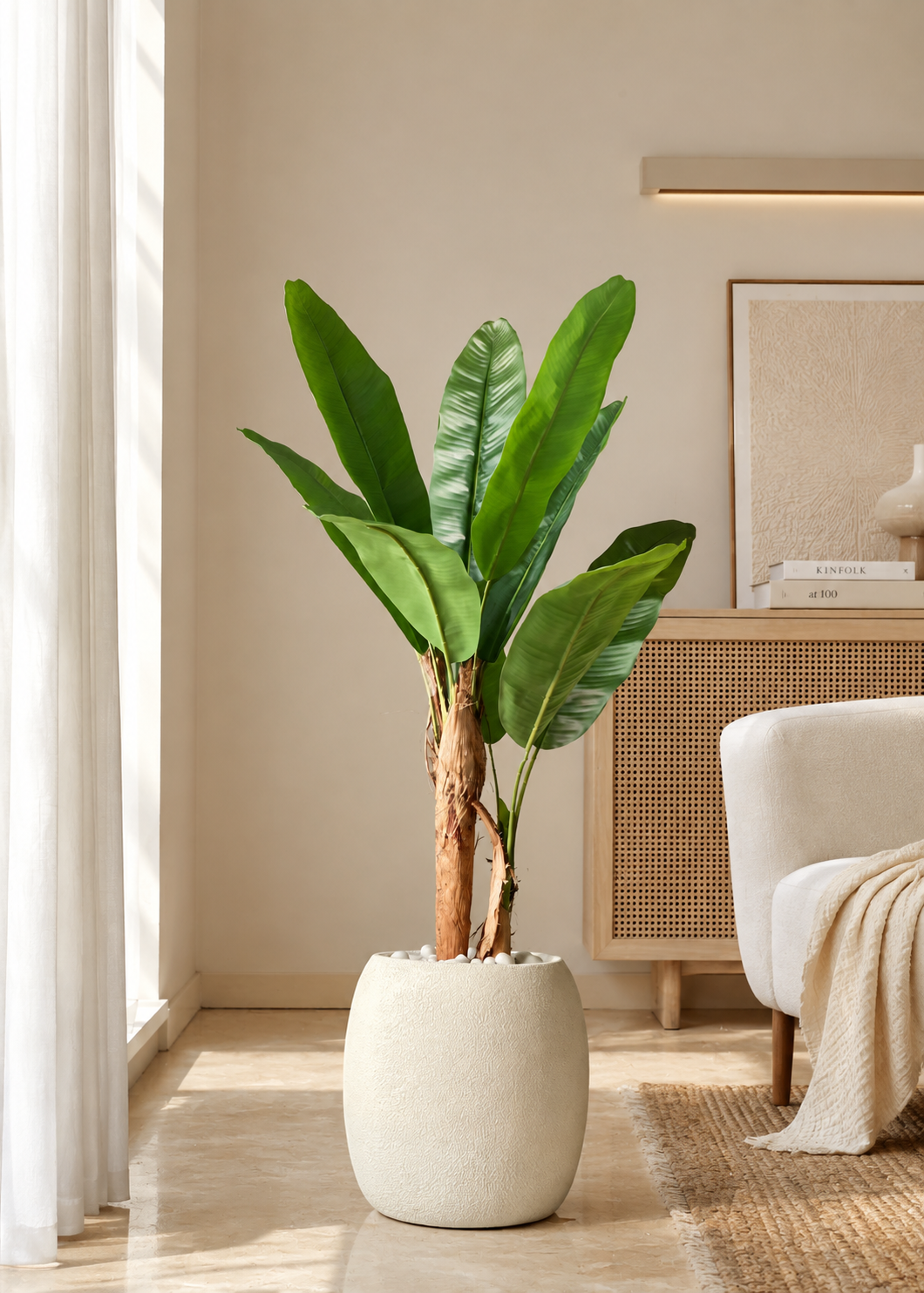 Artificial Musa Palm Plant - 4 Feet