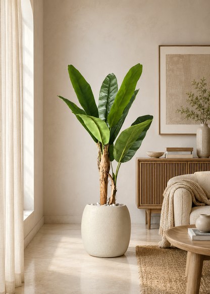 Artificial Musa Palm Plant - 4 Feet