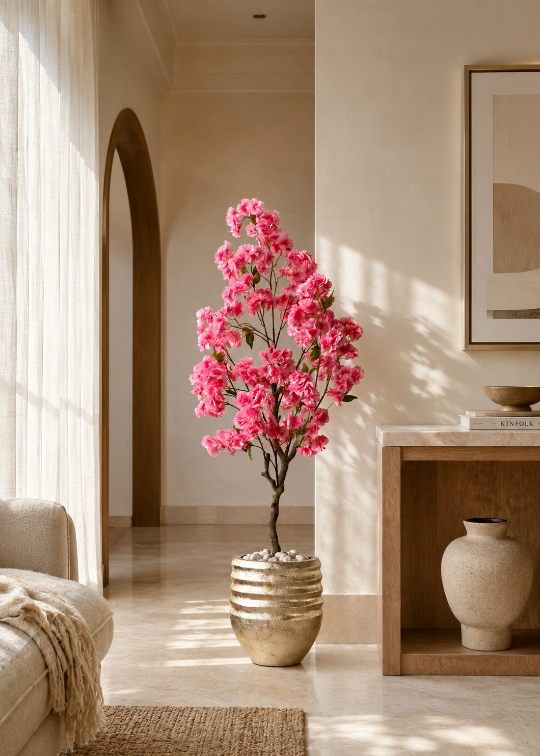 Artificial Sakura Cherry Blossom Plant - 4 Feet