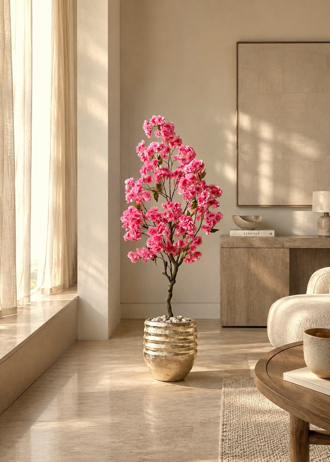 Artificial Sakura Cherry Blossom Plant - 4 Feet