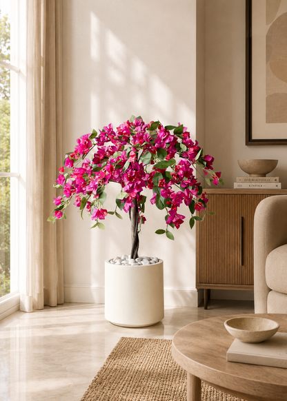 Artificial Pink Bougainvillea Plant - 3.5 Feet