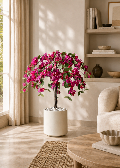 Artificial Pink Bougainvillea Plant - 3.5 Feet