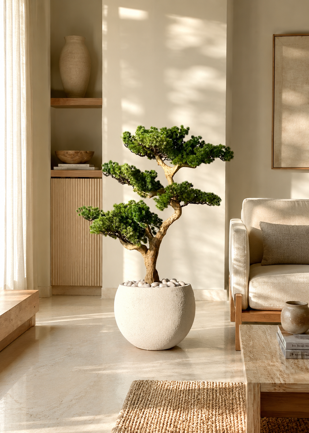 Artificial Zen Bonsai Plant - 3.5 Feet