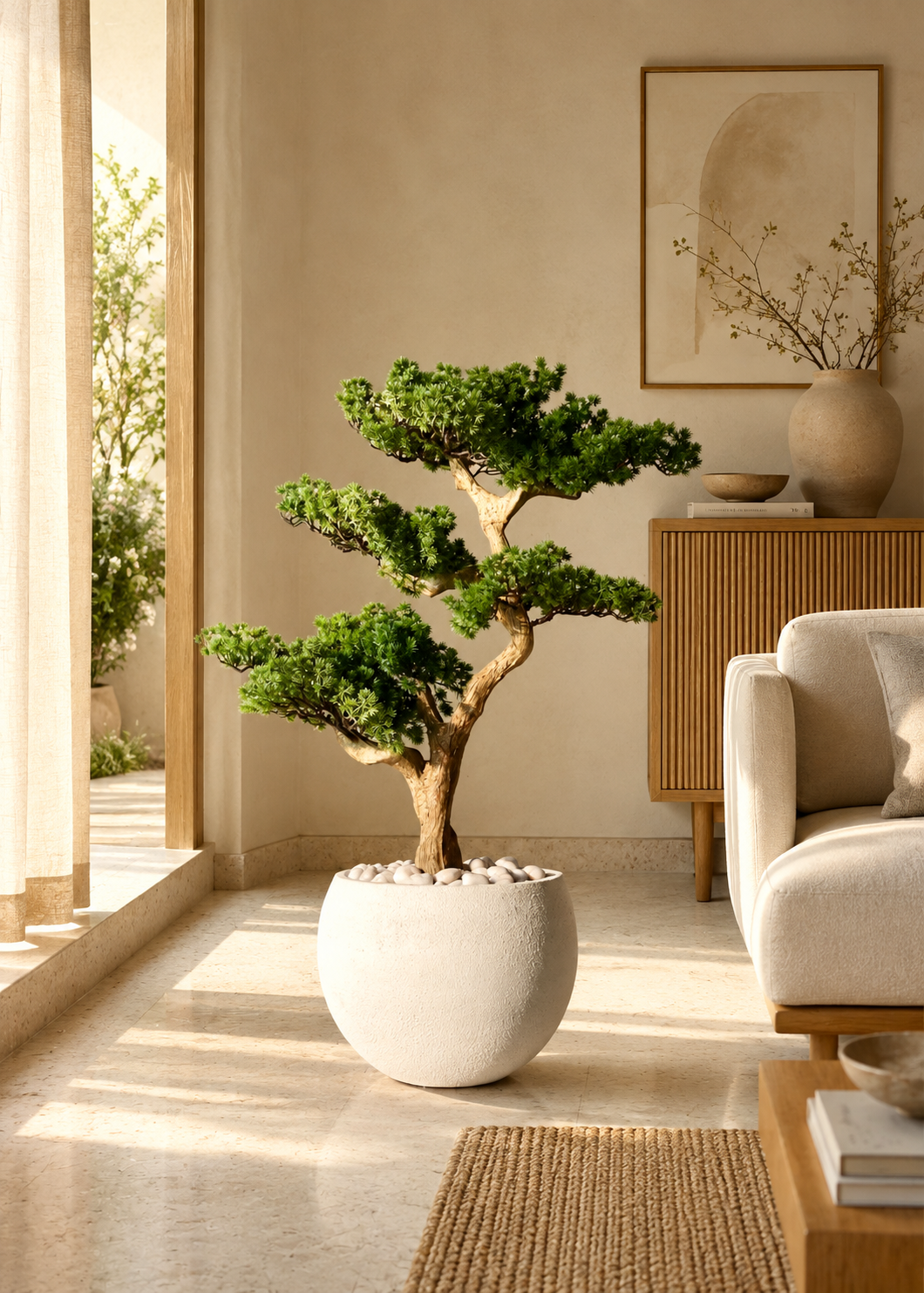 Artificial Zen Bonsai Plant - 3.5 Feet