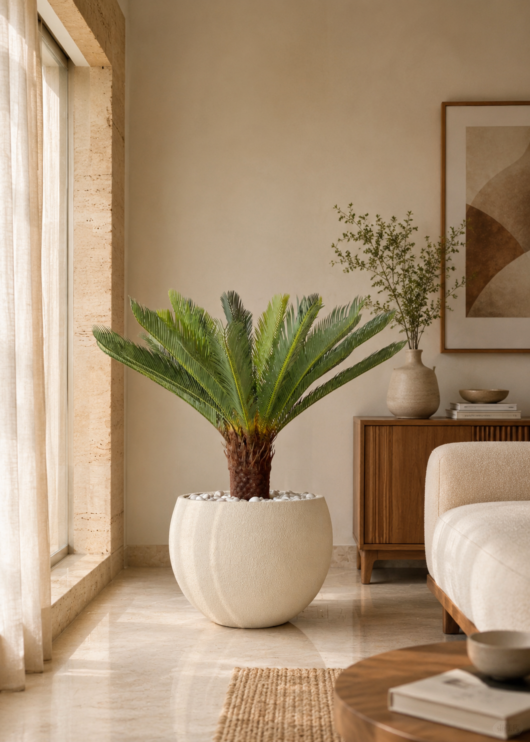 Artificial Cycas Plant - 3.5 Feet