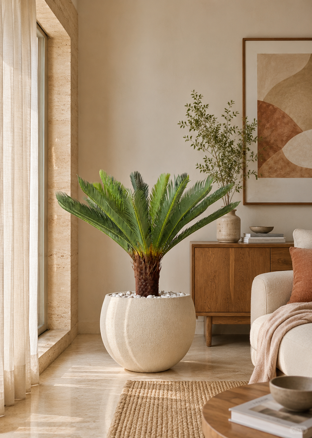 Artificial Cycas Plant - 3.5 Feet